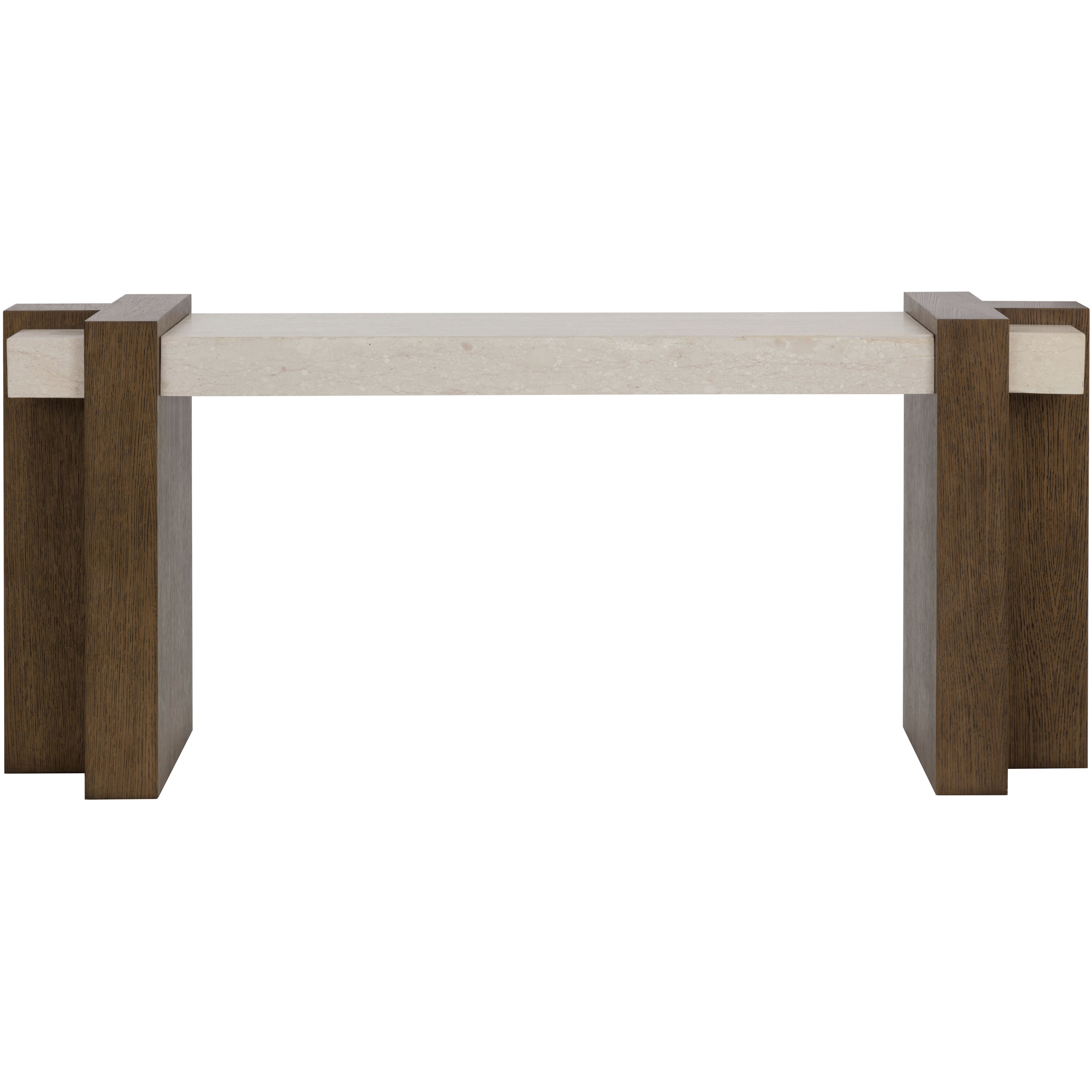 Minerva 73.25 X 17.75 inch Cream / Brown Console Table